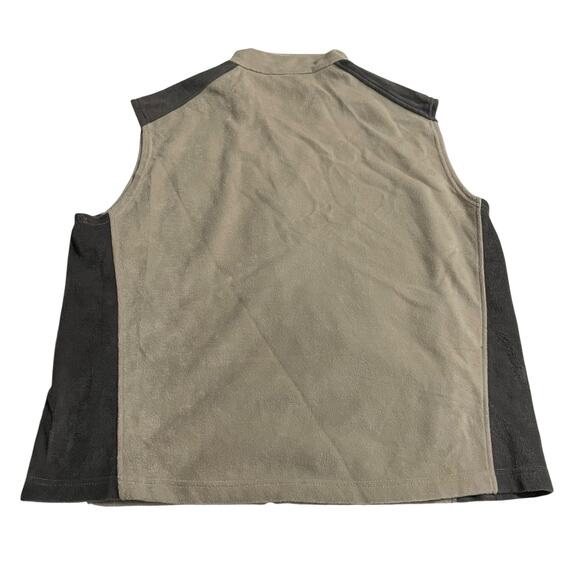 Columbia Mens Fleece Vest Size XL Full Zip Fleece Vest Steens Mountain Beige - Picture 5 of 13